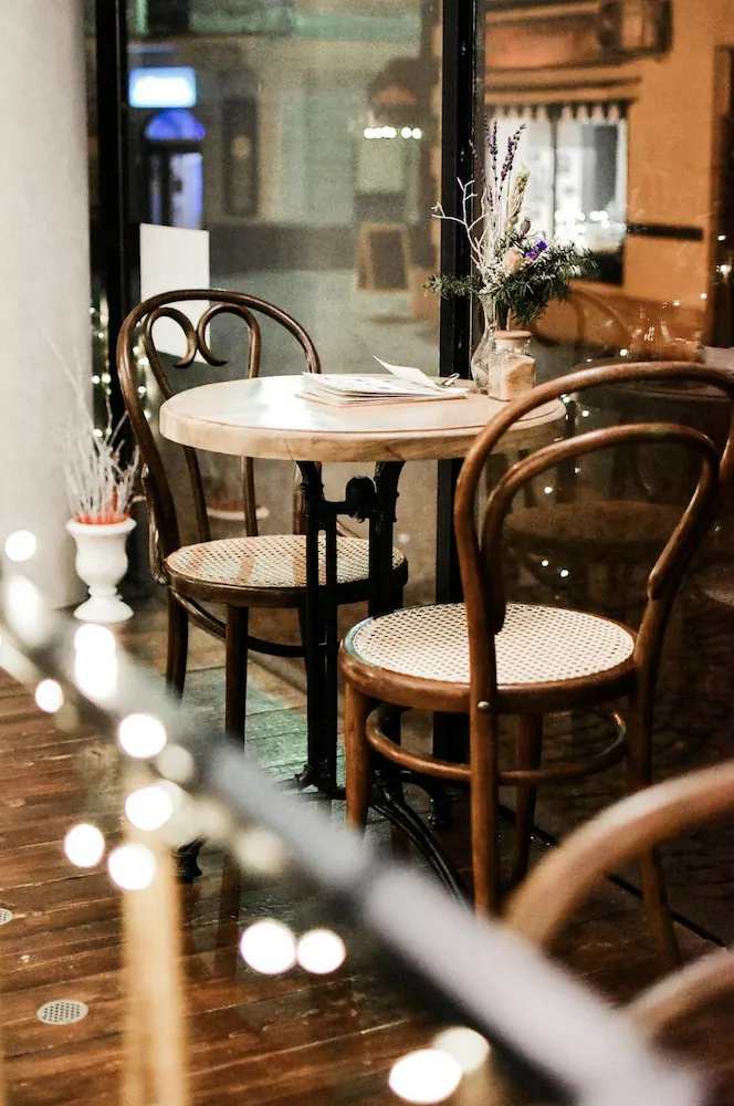 The Red Lion table